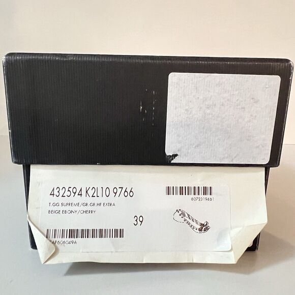 Gucci GG Monogram Lexi Supreme Pearl Lips Stars Bow Brown Ballet Flats SZ EU 39 - Picture 16 of 16